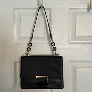 Michael Kors “Cynthia” Black Leather purse